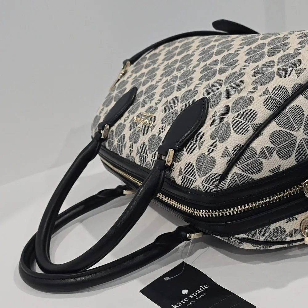 NWT ⭐ KATE SPADE #1831 Signature Spade Flower Large Dolly Duffle Crossbody ✨ NWT